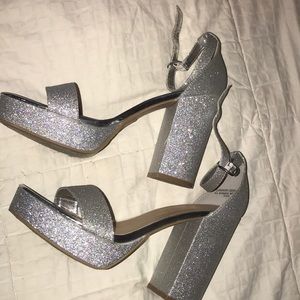 Silver heels